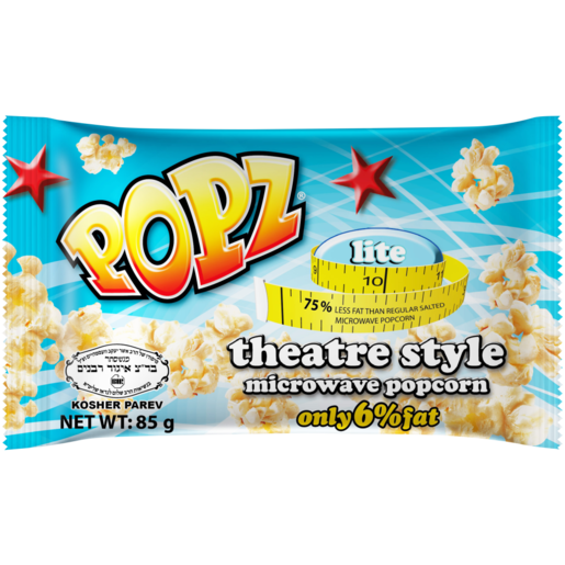 Popz Light Microwave Popcorn 85g