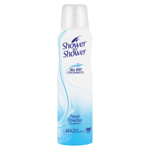 Shower To Shower Fresh Powder Ladies Deodorant 150ml, Female Spray  Deodorant, Fragrances & Deodorant, Health & Beauty