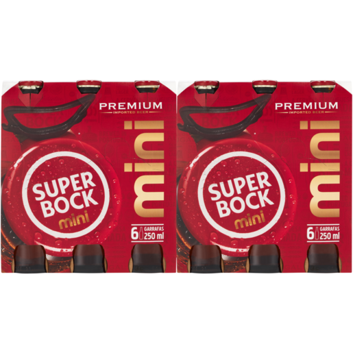 Super Bock Mini Premium Beer Bottles 24 x 250ml 