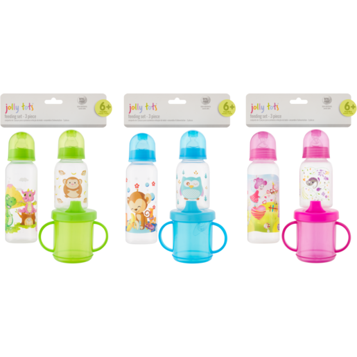 Jolly Tots Bottle & Cup Value Pack 6 Months (Colour May Vary)