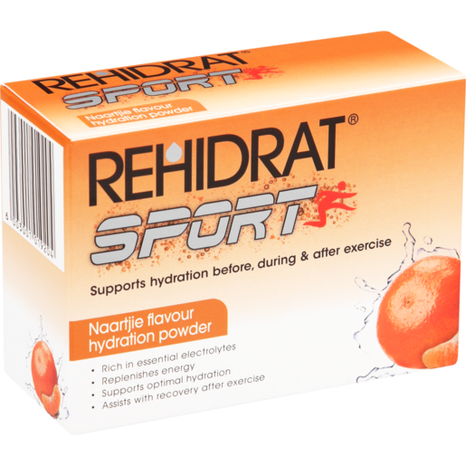 Rehidrat Sport Naartjie Flavoured Hydration Powder 6 Pack