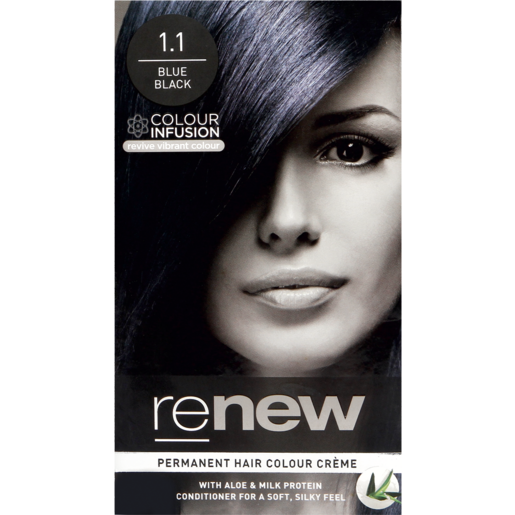 Renew Blue Black 1.1 Permanent Hair Colour Créme 50ml