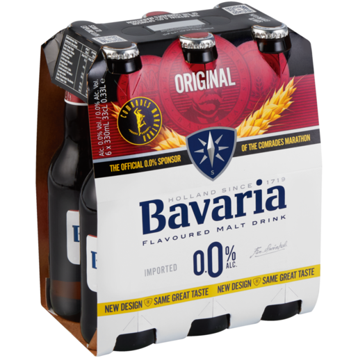Bavaria Original Non-Alcoholic Malt Drink 6 x 330ml 