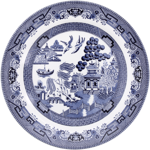 Blue Willow Dinner Plate 26cm (Assorted Item - Supplied At Random)