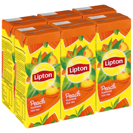 Lipton Peach Flavoured Ice Tea Boxes 6 x 200ml