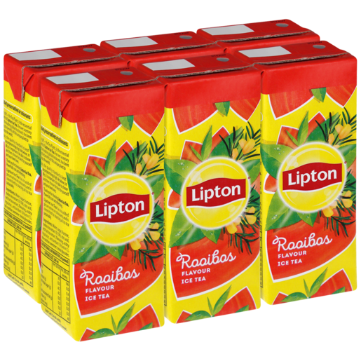 Lipton Rooibos Flavoured Ice Tea Boxes 6 x 200ml