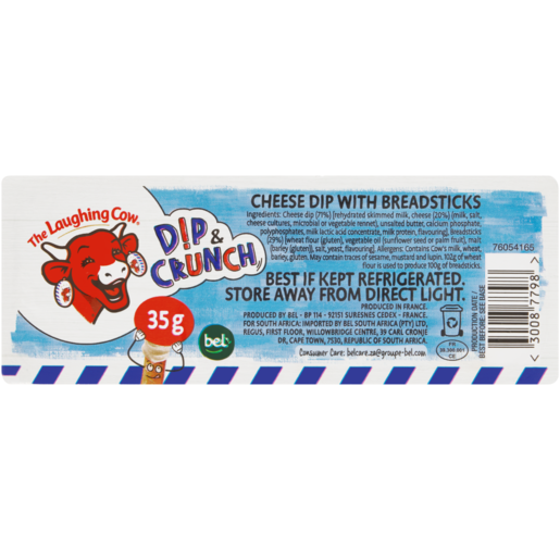 The Laughing Cow Cheese Dip with Breadsticks 35g