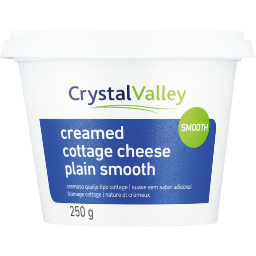 Crystal Valley Plain Smooth Creamed Cottage Cheese 250g Cottage