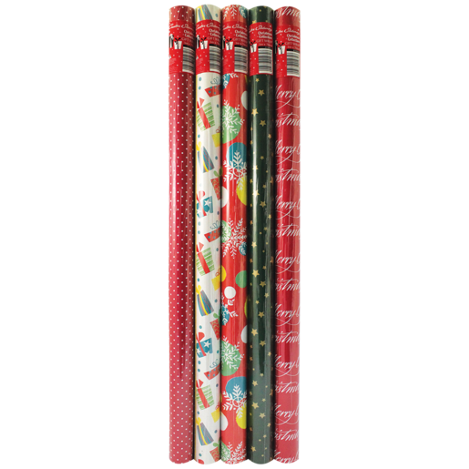 Creative Stationery Looks Christmas Wrap 3m x 70cm (Design May Vary)