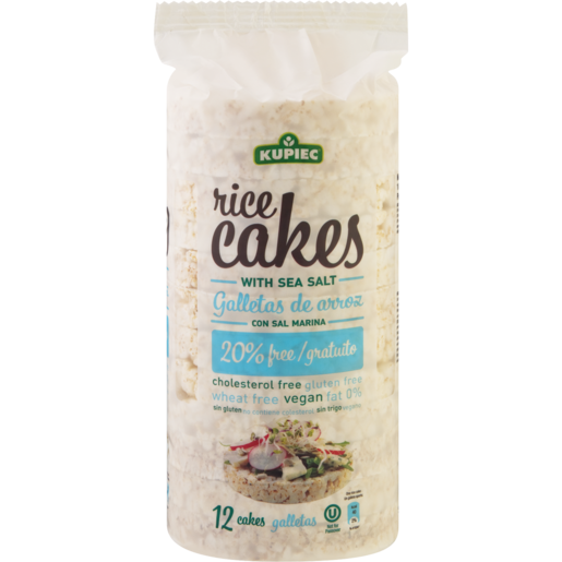 Kupiec Rice Cakes With Sea Salt 12 Pack