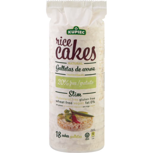 Kupiec Natural Slim Rice Cakes 18 Pack