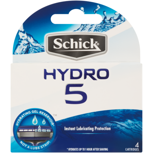Schick Replacement Blade Hydro 5 Cartridges 4 Pack
