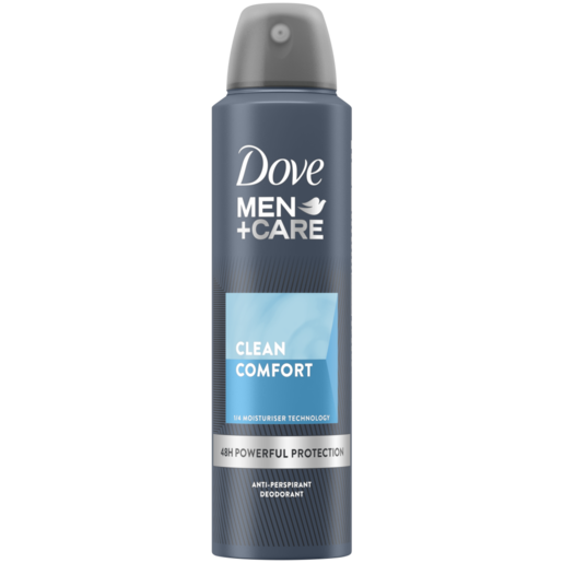 Dove Men + Care Clean Comfort Antiperspirant Deodorant Body Spray 150ml