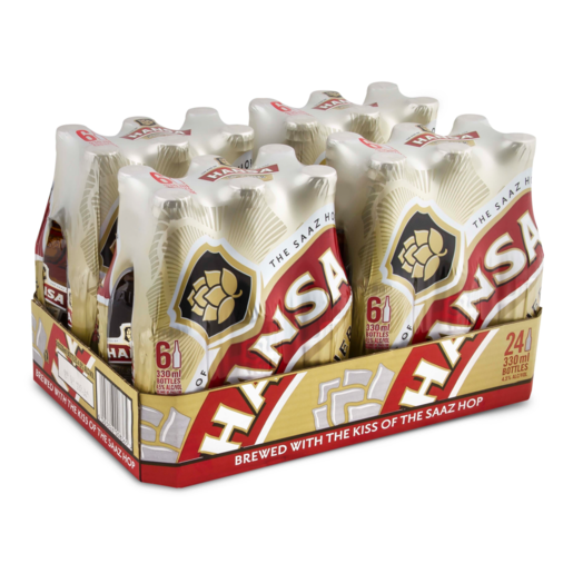 Hansa Pilsener Beer Bottles 24 x 330ml