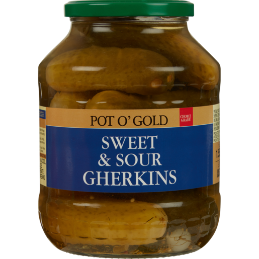 Pot O' Gold Sweet & Sour Gherkins 1.55kg