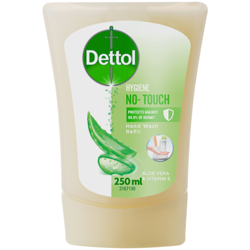 Dettol No Touch Aloe Vera & Vitamin E Scented Hand Wash Refill 250ml