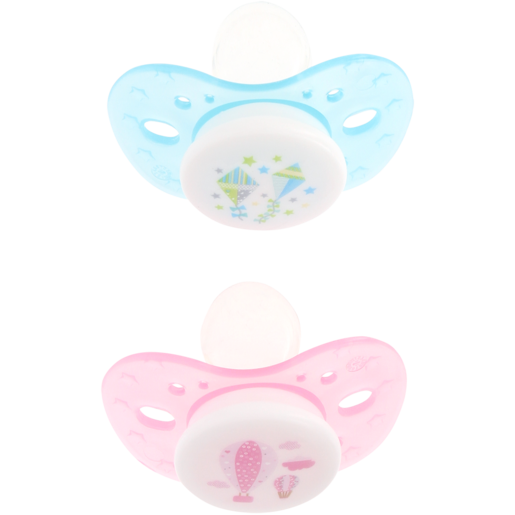Jolly Tots Silicone Pacifiers 2 Pack 6 Months+