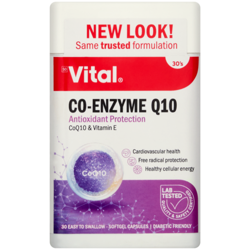 Vital C0-Enzyme Q10 Tablets 30 Pack