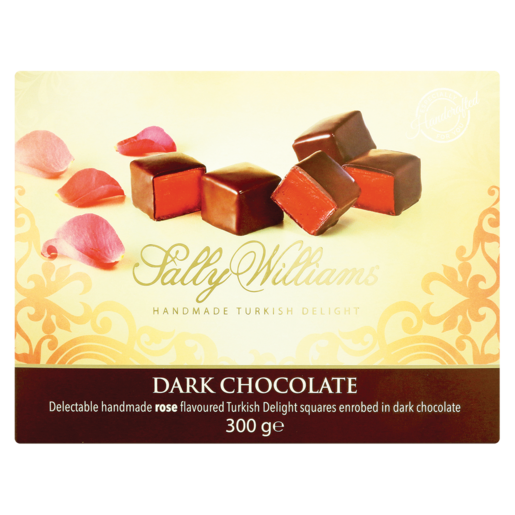 Sally Williams Handmade Turkish Delight in Dark Chocolate 300g