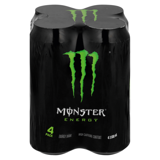 Monster Original Energy Drink Cans 4 X, Monster Energy Shower Curtain Rods