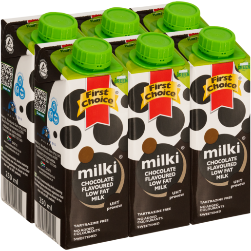 First Choice Milki UHT Chocolate Flavoured Milk Cartons 6 x 250ml