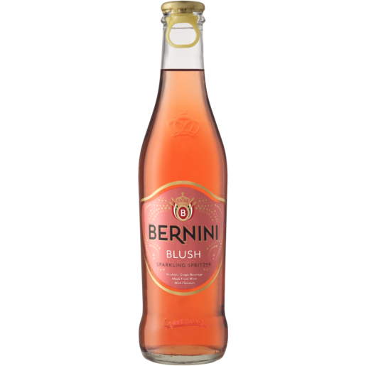 Bernini Blush Sparkling Grape Frizzante Bottle 275ml