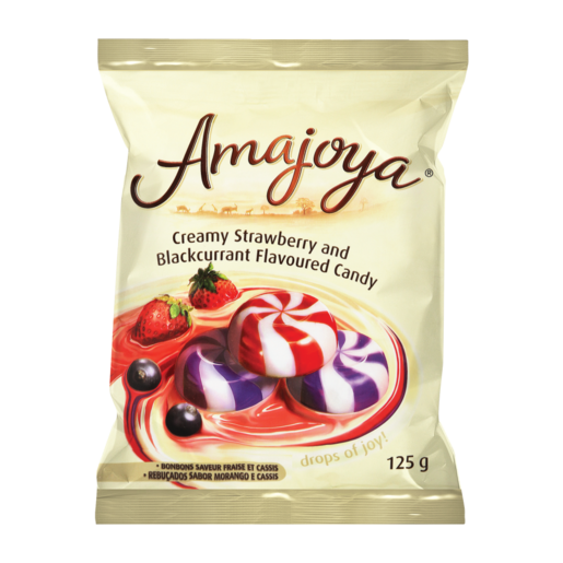 Amajoya Strawberry & Blackcurrant Sweets 125g
