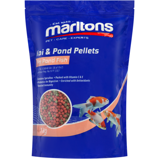 Marltons Koi & Pond Pellets Fish Food 1kg