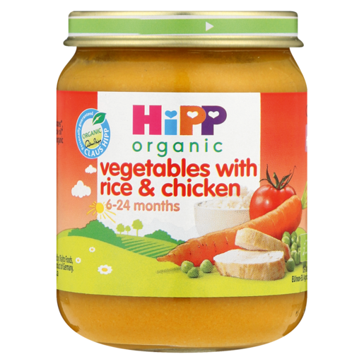 HiPP Organic Vegetables With Rice & Chicken Baby Food 125g