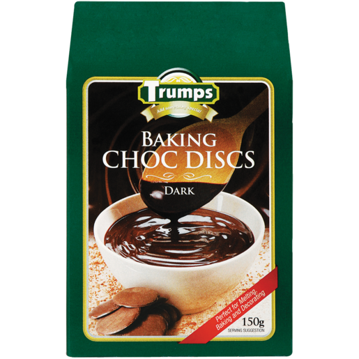 Trumps Dark Chocolate Baking Disks 150g