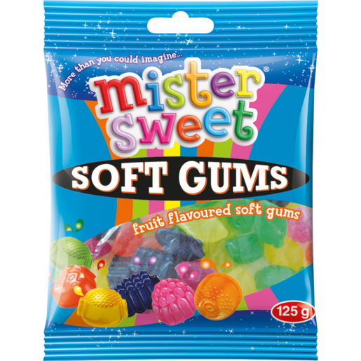 Mister Sweet Fruit Flavoured Soft Gums 125g