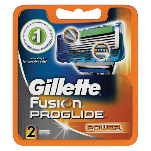Gillette Fusion Proglide Power Blades 2 Pack