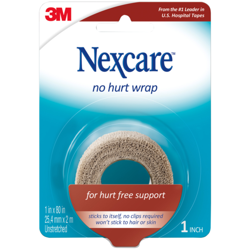 3M Nexcare Tan No Hurt Wrap 25.4mm x 2m