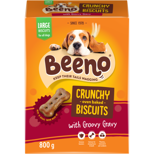 BEENO Large Dog Biscuits With Groovy Gravy 800g