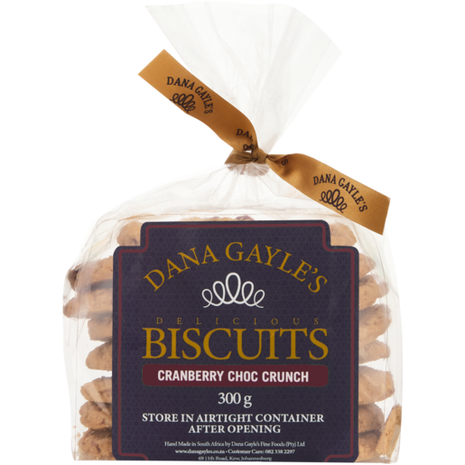 Dana Gayle's Cranberry Choc Crunch Biscuits 250g 