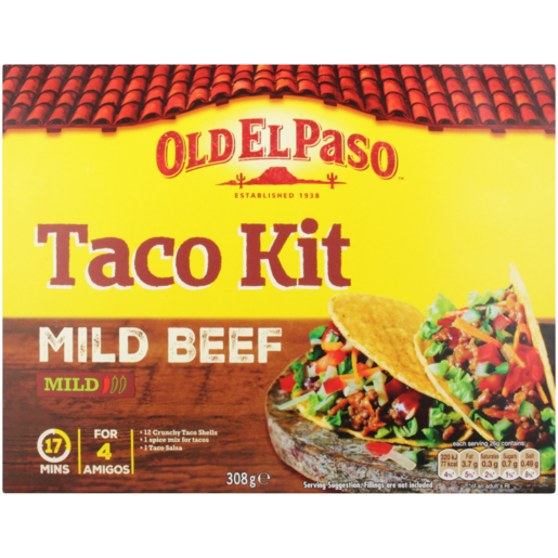 Old El Paso Mild Beef Taco Meal Kit 308g