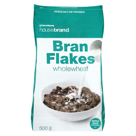 Checkers Housebrand Bran Flakes Cereal 500g