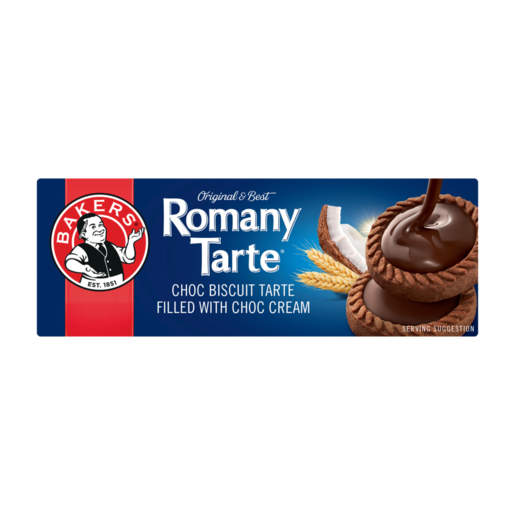 Bakers Romany Tarte Chocolate Cream Filled Biscuits 150g