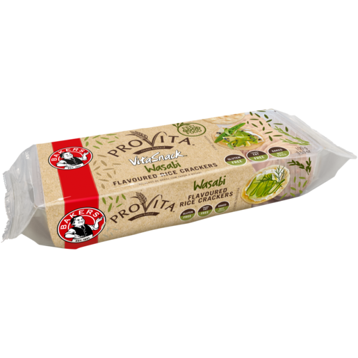 Bakers Provita VitaSnack Wasabi Flavoured Rice Crackers 100g