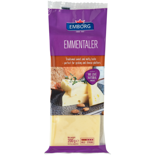 Emborg Emmentaler Cheese 200g