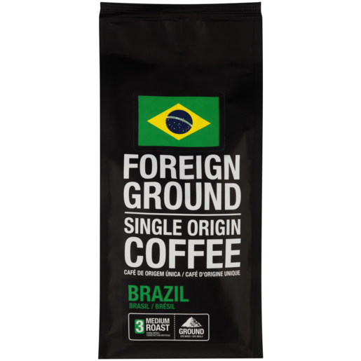 Foreign Ground Single Origin Brazil Medium Roast Ground Coffee 250g