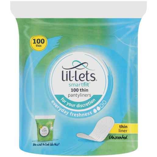 Lil-Lets Smartfit Unscented Thin Pantyliners 100 Pack, Sanitary Pads & Panty  Liners, Sanitary Protection, Health & Beauty