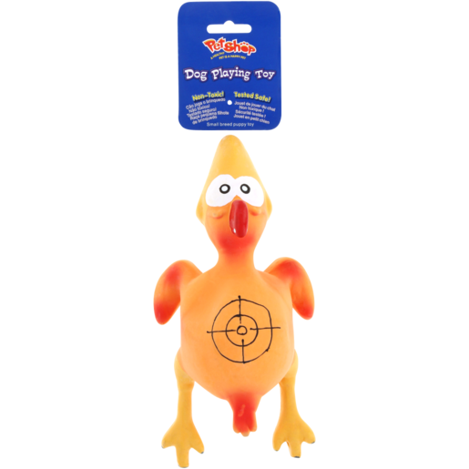 Petshop Rubber Chicken Dog Toy