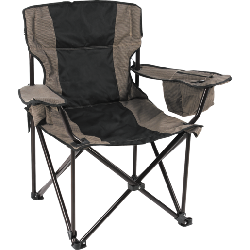 Bush Baby Stone & Black Hunter Steel Camping Chair