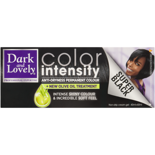 Dark and Lovely Colour Intensity Super Black Anti-Dryness Hair Cream 100ml