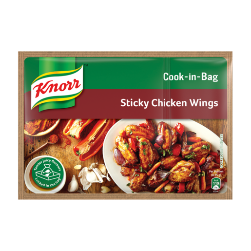 Knorr Sticky Chicken Wings Cook-In-Bag 35g