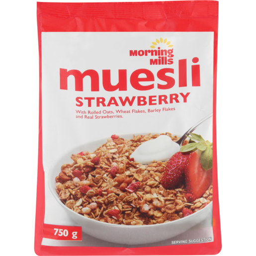 Morning Mills Strawberry Muesli 750g