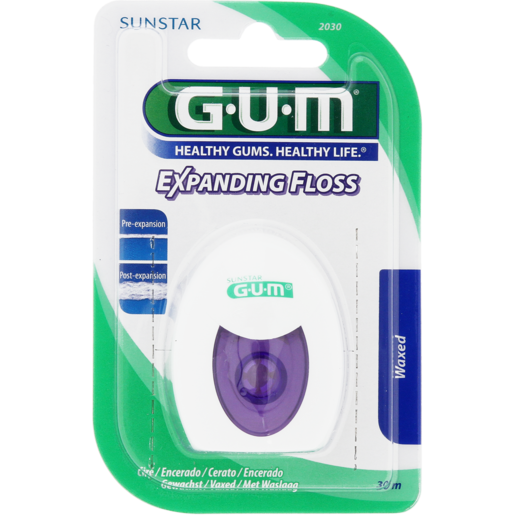 Sunstar Gum Expanding Waxed Dental Floss 30 Uses
