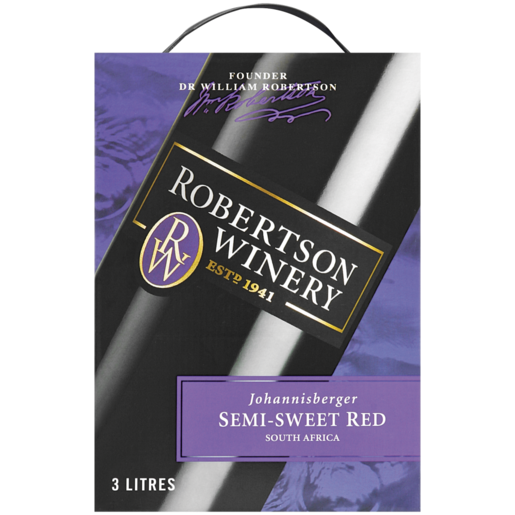 Robertson Winery Semi-Sweet Red Wine Box 3L
