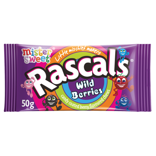 Rascals Wild Berries Flavoured Sweets 50g